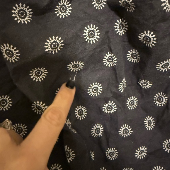 Maeve black and White Patterned Blouse - Picture 4 of 5